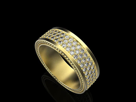 Wedding rings model 670 3D Print Model