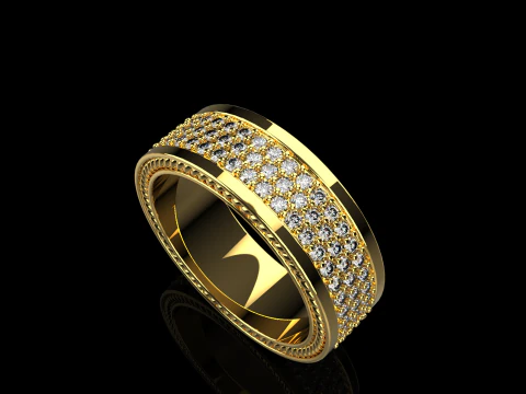Wedding rings model 670 3D Print Model