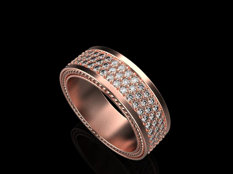 Wedding rings model 670 3D Print Model