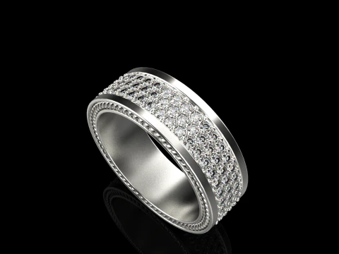 Wedding rings model 670 3D Print Model