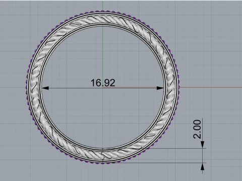 Wedding rings model 670 3D Print Model