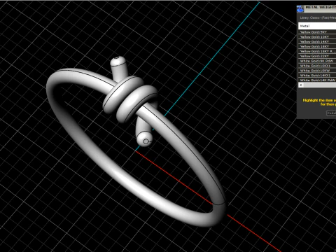Wedding ring model 668 3D Print Model