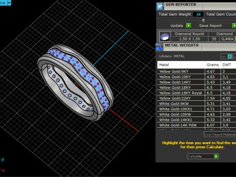 Wedding ring model 667 3D Print Model