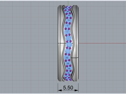 Wedding ring model 667 3D Print Model