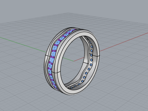 Model cincin kawin 667 Model Cetak 3D