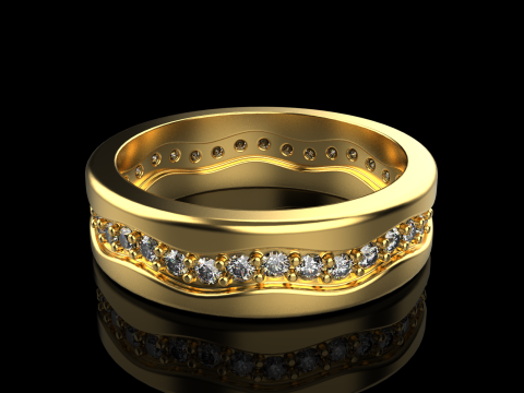 Model cincin kawin 667 Model Cetak 3D