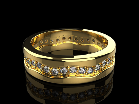 Model cincin kawin 667 Model Cetak 3D