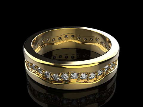 Model cincin kawin 667 Model Cetak 3D