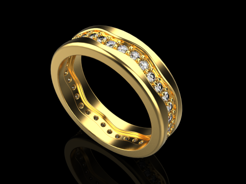 Model cincin kawin 667 Model Cetak 3D