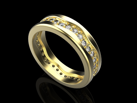 Model cincin kawin 667 Model Cetak 3D