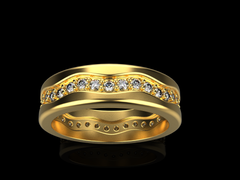 Model cincin kawin 667 Model Cetak 3D