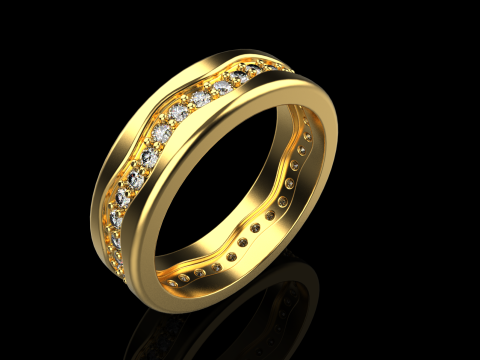 Model cincin kawin 667 Model Cetak 3D