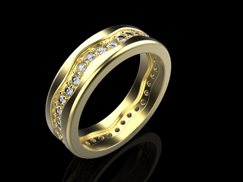 Model cincin kawin 667 Model Cetak 3D