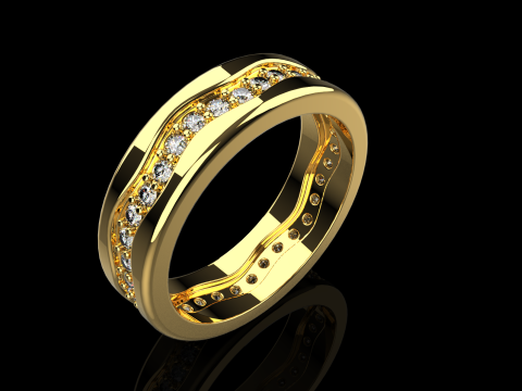 Model cincin kawin 667 Model Cetak 3D