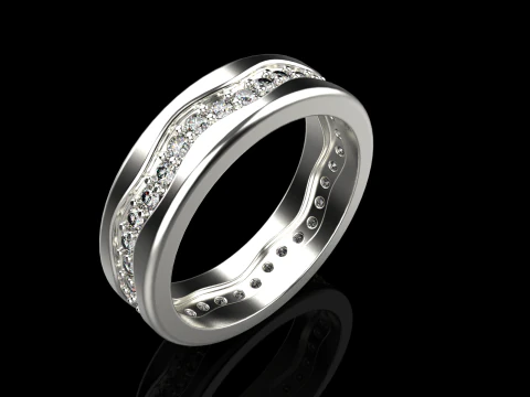 Wedding ring model 667 3D Print Model