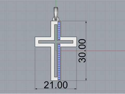 Cross model 666 3D Print Model