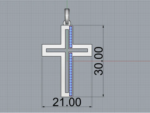 Cross model 666 3D Print Model