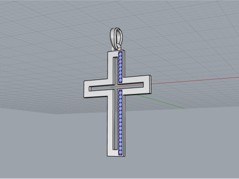 Cross model 666 3D Print Model