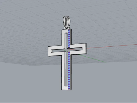 Cross model 666 3D Print Model