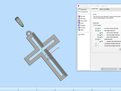 Cross model 666 3D Print Model