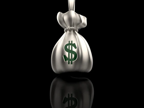 Moneybag pendant model 665 3D Print Model