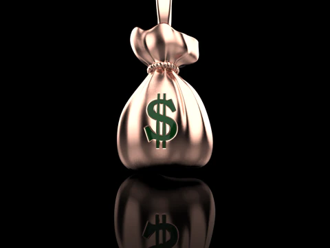 Moneybag pendant model 665 3D Print Model