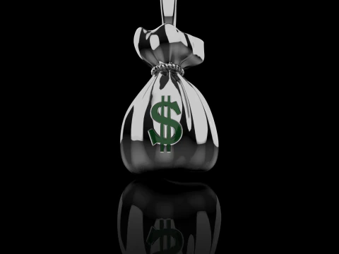 Moneybag pendant model 665 3D Print Model