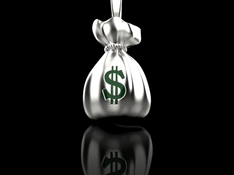 Moneybag pendant model 665 3D Print Model