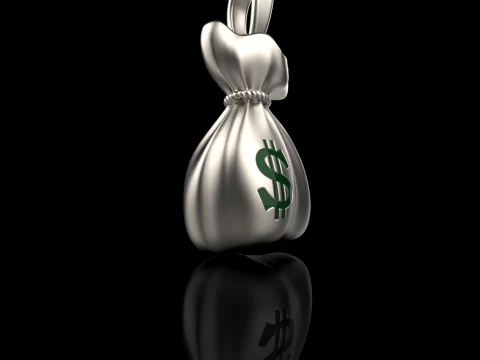 Moneybag pendant model 665 3D Print Model