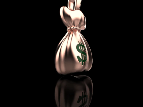 Moneybag pendant model 665 3D Print Model