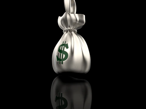 Moneybag pendant model 665 3D Print Model