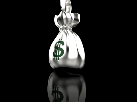 Moneybag pendant model 665 3D Print Model