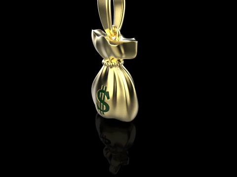 Moneybag pendant model 665 3D Print Model