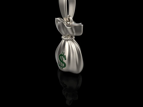 Moneybag pendant model 665 3D Print Model