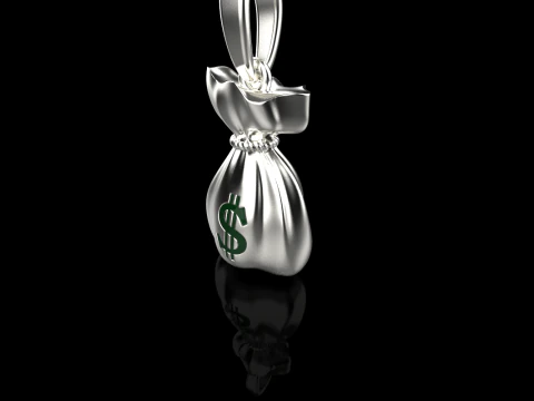 Moneybag pendant model 665 3D Print Model