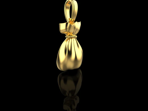 Moneybag pendant model 665 3D Print Model