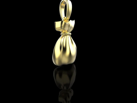 Moneybag pendant model 665 3D Print Model