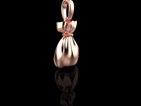 Moneybag pendant model 665 3D Print Model