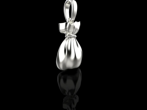 Moneybag pendant model 665 3D Print Model