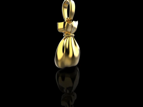 Moneybag pendant model 665 3D Print Model