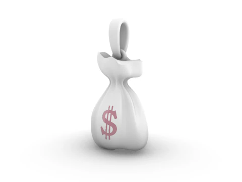 Moneybag pendant model 665 3D Print Model