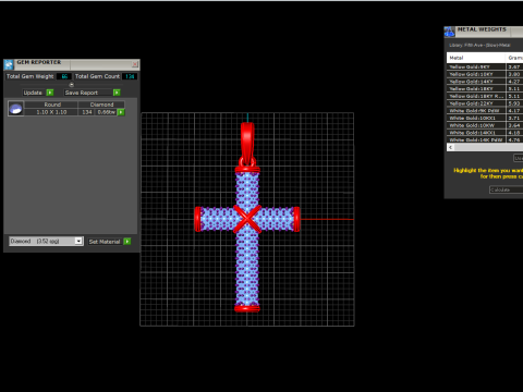 Cruz modelo 664 Modelo de impresión 3D