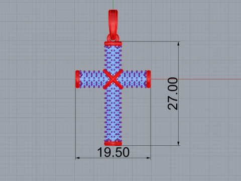 Cross model 664 3D Print Model