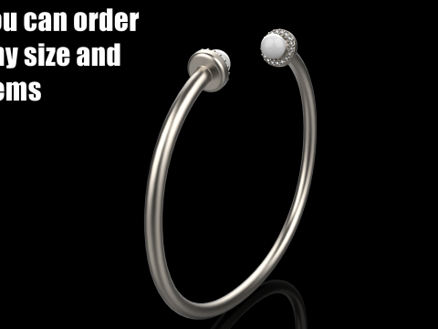 Pearl bracelet model 662 3D Print Model