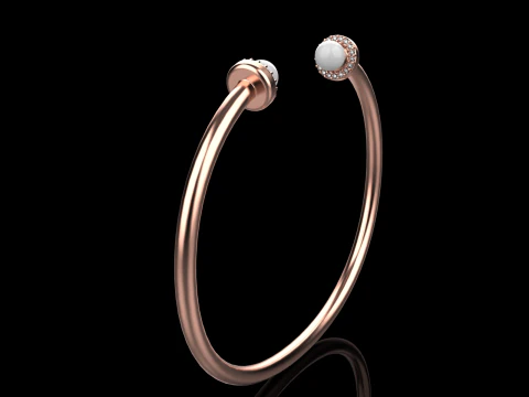 Pearl bracelet model 662 3D Print Model