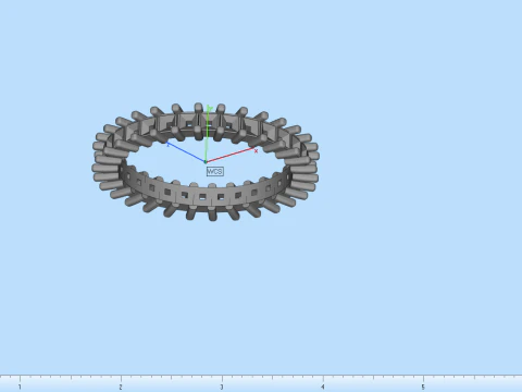 Eternity square princess ring model 660 3D Print Model
