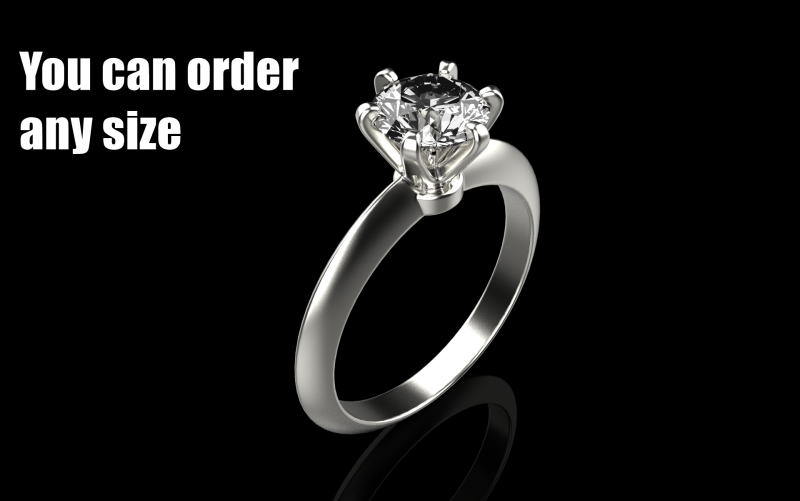 Engagement ring model 659 3D Print Model .c4d .max .obj .3ds .fbx .stl .blend