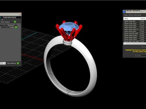 Engagement ring model 659 3D Print Model