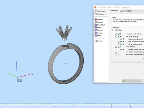 Engagement ring model 659 3D Print Model