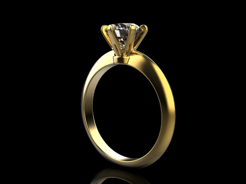 Engagement ring model 659 3D Print Model